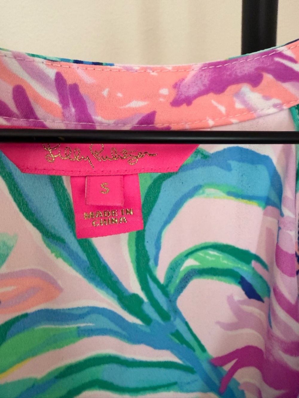 Lilly Pulitzer Multicolor Pink Green Blue Floral luliana maxi dress - Picture 4 of 5
